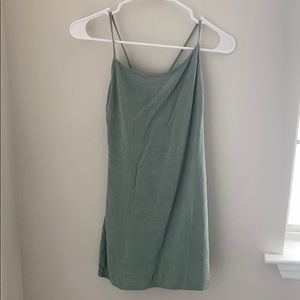Green Spaghetti Strap Dress